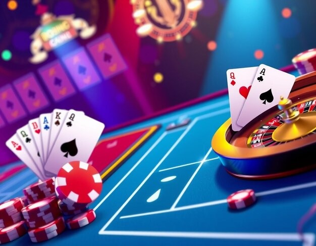 Live football and casino game selection interface
